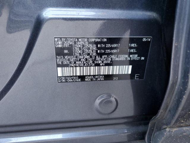 Photo 10 from auction – 2014 TOYOTA RAV4 LE with VIN JTMZFREVXEJ013158
