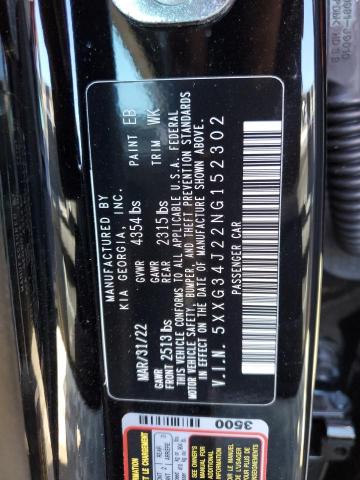 Photo 10 from auction – 2022 KIA K5 EX with VIN 5XXG34J22NG152302