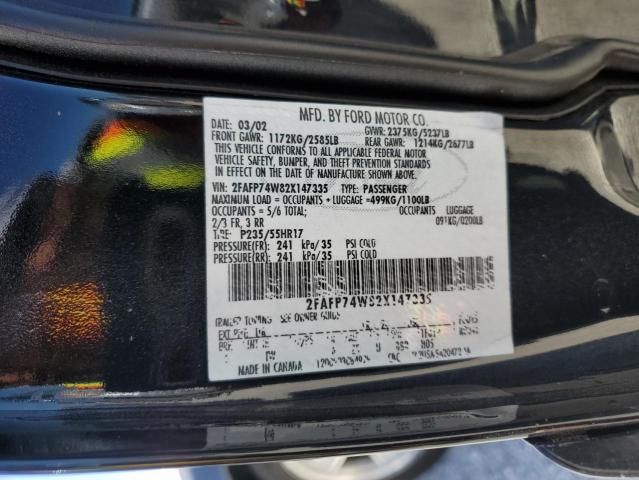 Photo 10 from auction – 2002 FORD CROWN VICT with VIN 2FAFP74W82X147335