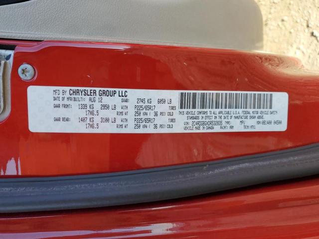 Photo 10 from auction – 2013 DODGE GRAND CARA with VIN 2C4RDGBGXDR532835