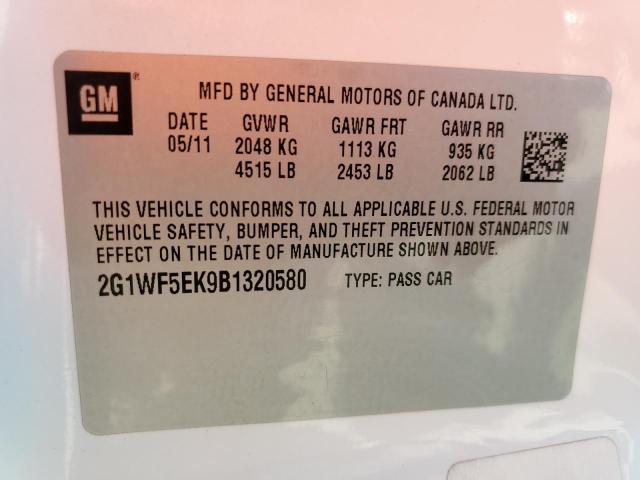 Photo 10 from auction – 2011 CHEVROLET IMPALA LS with VIN 2G1WF5EK9B1320580