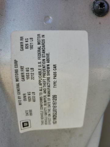 Photo 10 from auction – 2001 CHEVROLET MALIBU with VIN 1G1ND52J016161209