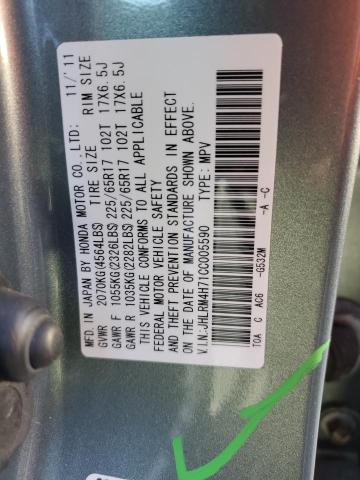 Photo 10 from auction – 2012 HONDA CR-V EXL with VIN JHLRM4H71CC005590