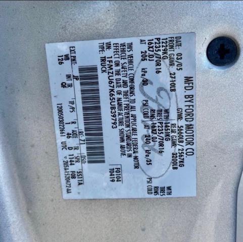 Photo 10 from auction – 2005 FORD EXPLORER S with VIN 1FMZU67K65UB39793