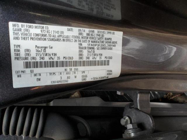 Photo 10 from auction – 2014 FORD FOCUS SE with VIN 1FADP3F29EL399140