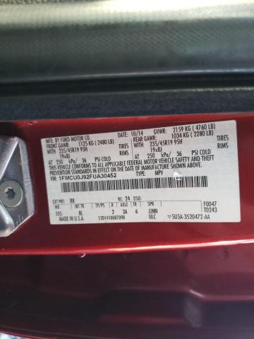Photo 10 from auction – 2015 FORD ESCAPE TIT with VIN 1FMCU0J92FUA30452
