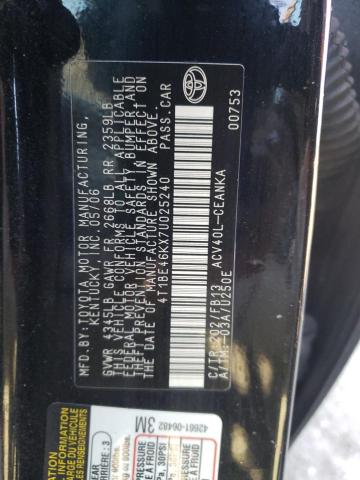 Photo 10 from auction – 2007 TOYOTA CAMRY CE with VIN 4T1BE46KX7U025240