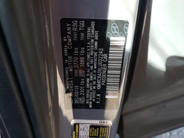 Photo 10 from auction – 2020 HYUNDAI VENUE SEL with VIN KMHRC8A3XLU032243