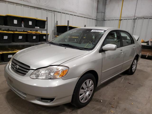 Photo 2 from auction – 2003 TOYOTA COROLLA CE with VIN JTDBR32E330009823
