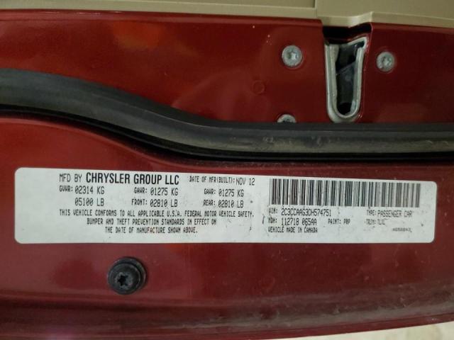 Photo 10 from auction – 2013 CHRYSLER 300 with VIN 2C3CCAAG3DH574751