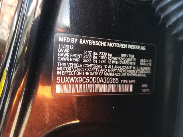 Photo 10 from auction – 2013 BMW X3 XDRIVE2 with VIN 5UXWX9C50D0A30365