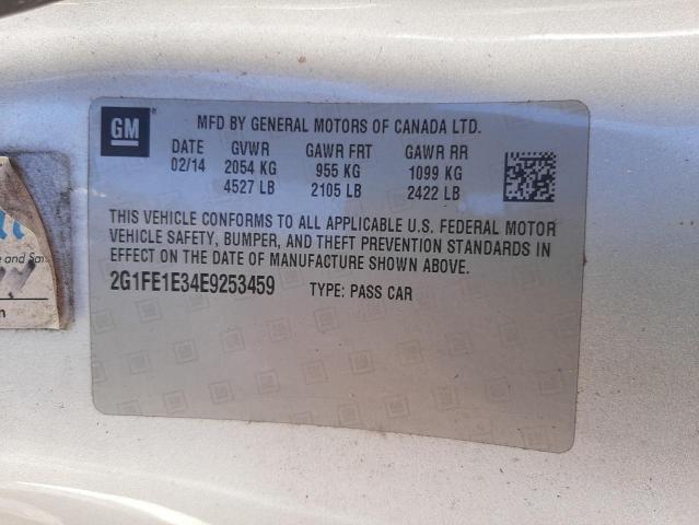 Photo 10 from auction – 2014 CHEVROLET CAMARO LS with VIN 2G1FE1E34E9253459