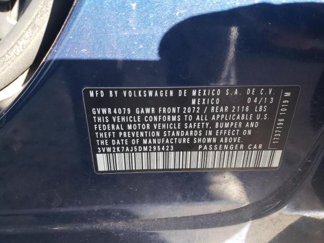 Photo 10 from auction – 2013 VOLKSWAGEN JETTA BASE with VIN 3VW2K7AJ5DM295423