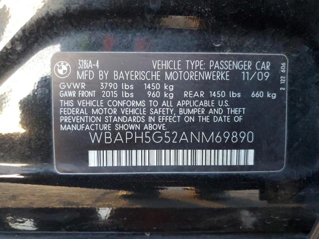 Photo 10 from auction – 2010 BMW 328 I SULE with VIN WBAPH5G52ANM69890