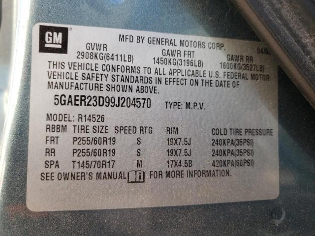 Photo 10 from auction – 2009 BUICK ENCLAVE CX with VIN 5GAER23D99J204570