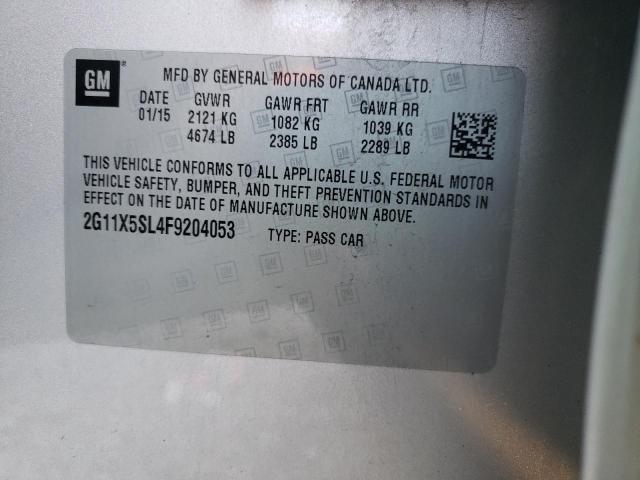 Photo 10 from auction – 2015 CHEVROLET IMPALA LS with VIN 2G11X5SL4F9204053