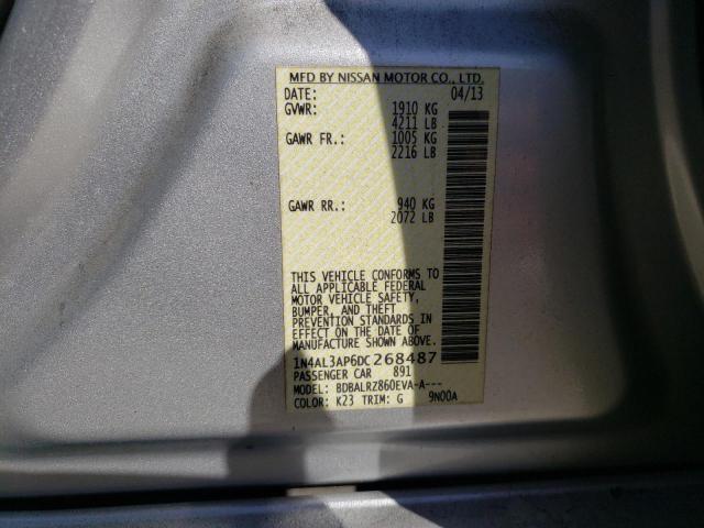 Photo 10 from auction – 2013 NISSAN ALTIMA 2.5 with VIN 1N4AL3AP6DC268487