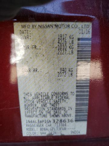 Photo 10 from auction – 2016 NISSAN ALTIMA 2.5 with VIN 1N4AL3AP1GN328636