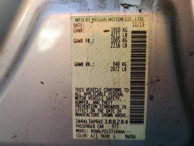 Photo 10 from auction – 2014 NISSAN ALTIMA 2.5 with VIN 1N4AL3AP6EC188284