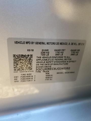 Photo 10 from auction – 2018 CHEVROLET SILVERADO with VIN 3GCUKREC8JG340352