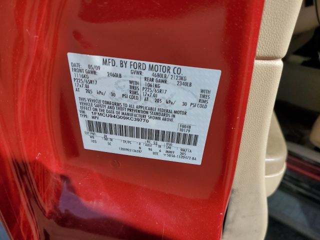 Photo 10 from auction – 2009 FORD ESCAPE LIM with VIN 1FMCU94G09KC39770