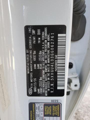 Photo 10 from auction – 2016 KIA OPTIMA EX with VIN 5XXGU4L33GG062761