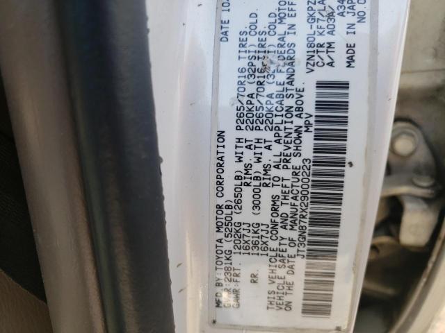 Photo 10 from auction – 2002 TOYOTA 4RUNNER LI with VIN JT3GN87RX29000223
