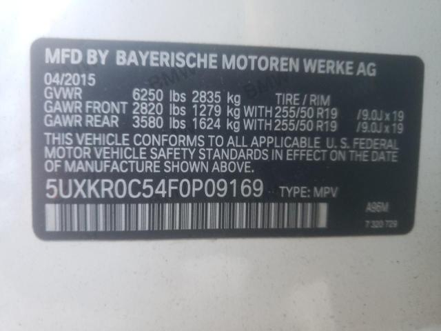 Photo 10 from auction – 2015 BMW X5 XDRIVE3 with VIN 5UXKR0C54F0P09169