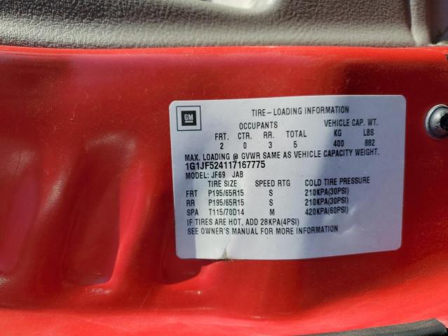 Photo 10 from auction – 2001 CHEVROLET CAVALIER L with VIN 1G1JF524117167775