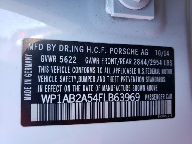 Photo 10 from auction – 2015 PORSCHE MACAN S with VIN WP1AB2A54FLB63969