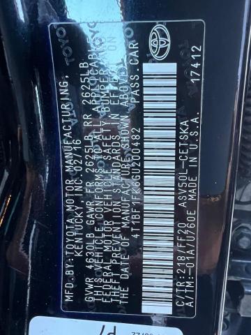 Photo 10 from auction – 2016 TOYOTA CAMRY LE with VIN 4T1BF1FK6GU200482