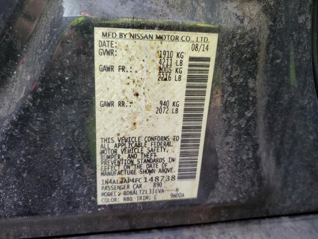 Photo 10 from auction – 2015 NISSAN ALTIMA 2.5 with VIN 1N4AL3AP4FC148738