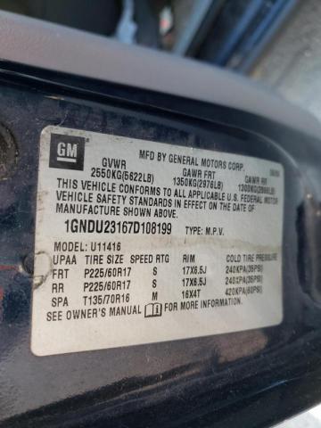 Photo 10 from auction – 2007 CHEVROLET UPLANDER L with VIN 1GNDU23167D108199