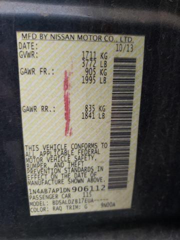 Photo 10 from auction – 2013 NISSAN SENTRA S with VIN 1N4AB7AP1DN906112