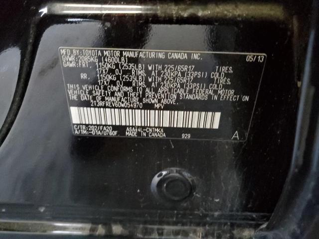Photo 10 from auction – 2013 TOYOTA RAV4 XLE with VIN 2T3RFREV6DW054970