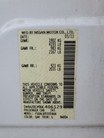 Photo 10 from auction – 2013 NISSAN LEAF S with VIN 1N4AZ0CP0DC406129