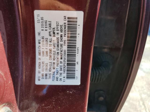 Photo 10 from auction – 2015 HONDA ACCORD SPO with VIN 1HGCR2F50FA135680