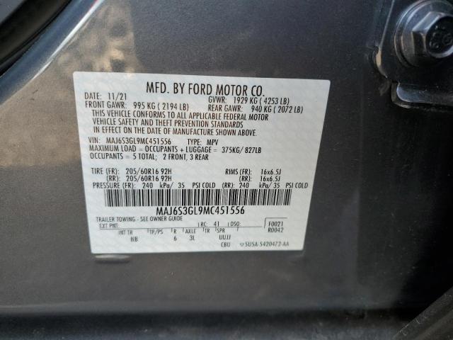 Photo 10 from auction – 2021 FORD ECOSPORT S with VIN MAJ6S3GL9MC451556