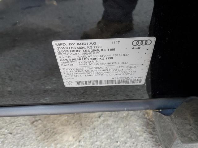 Photo 10 from auction – 2018 AUDI Q3 PREMIUM with VIN WA1JCCFS9JR020308