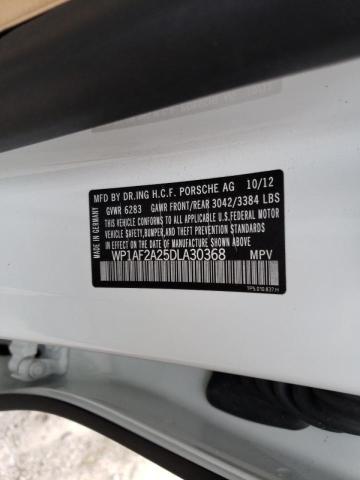 Photo 10 from auction – 2013 PORSCHE CAYENNE with VIN WP1AF2A25DLA30368
