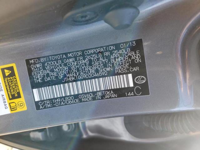 Photo 10 from auction – 2013 LEXUS ES 350 with VIN JTHBK1GG9D2046592