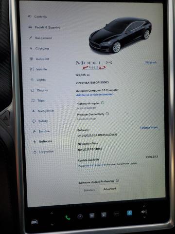 Photo 10 from auction – 2016 TESLA MODEL S with VIN 5YJSA1E46GF129363