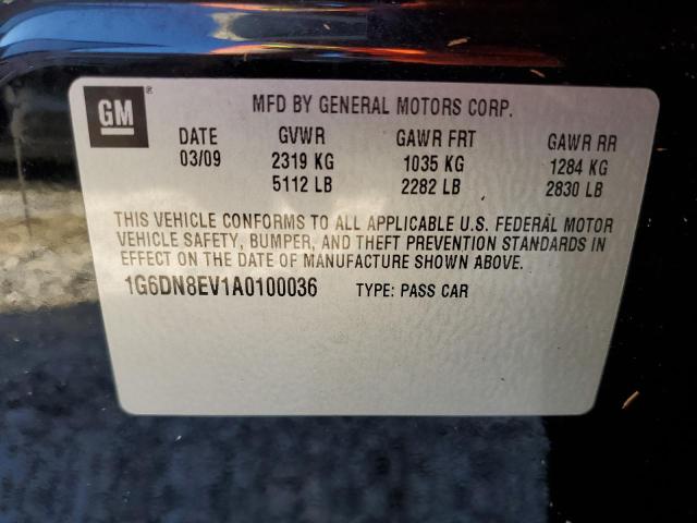 Photo 10 from auction – 2010 CADILLAC CTS PREMIU with VIN 1G6DN8EV1A0100036