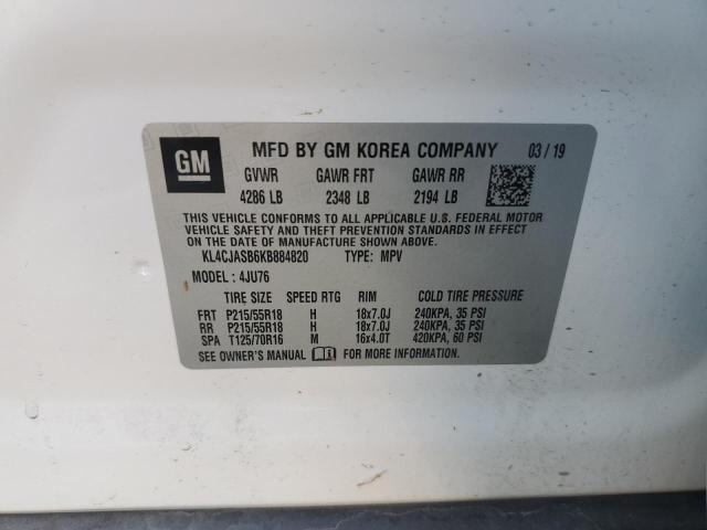 Photo 10 from auction – 2019 BUICK ENCORE PRE with VIN KL4CJASB6KB884820