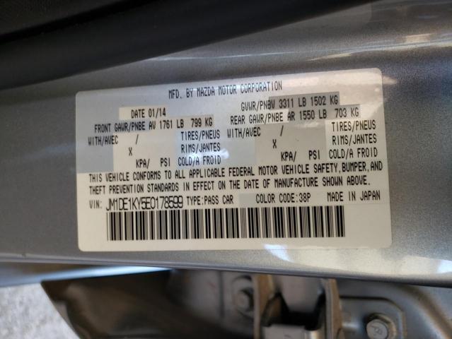 Photo 10 from auction – 2014 MAZDA MAZDA2 SPO with VIN JM1DE1KY5E0178599