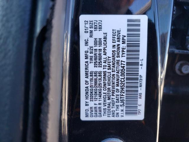 Photo 10 from auction – 2012 HONDA CROSSTOUR with VIN 5J6TF2H52CL005477