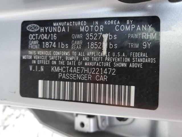 Photo 10 from auction – 2017 HYUNDAI ACCENT SE with VIN KMHCT4AE7HU221472