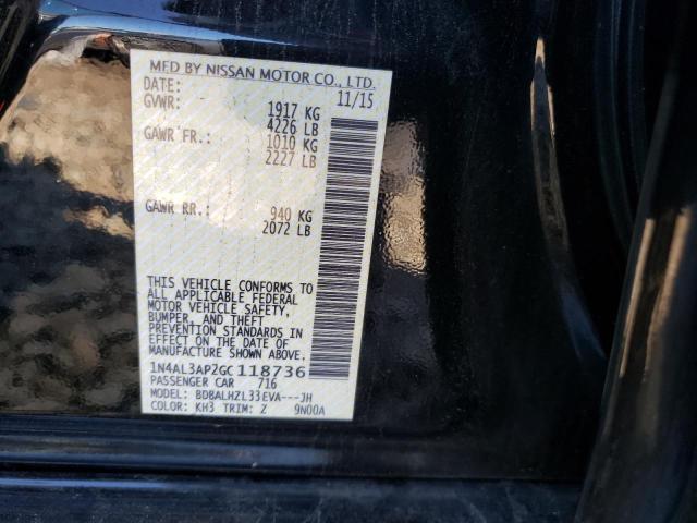 Photo 10 from auction – 2016 NISSAN ALTIMA 2.5 with VIN 1N4AL3AP2GC118736