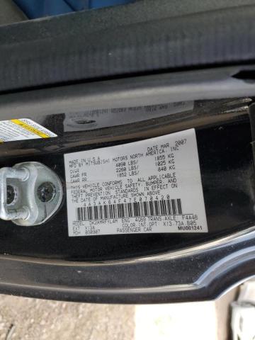 Photo 10 from auction – 2007 MITSUBISHI ECLIPSE ES with VIN 4A3AK64F47E070420