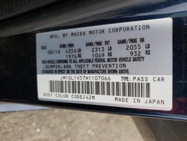 Photo 10 from auction – 2017 MAZDA 6 TOURING with VIN JM1GL1V57H1107066